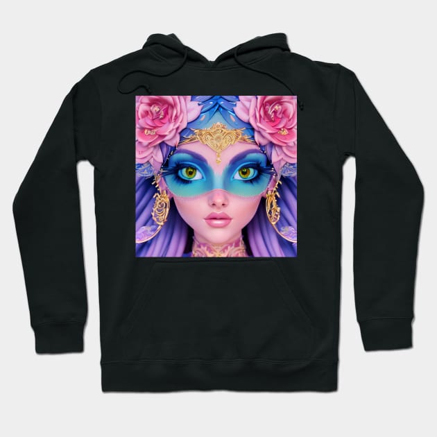 Photorealistic Concept Art Owl Goddess Hoodie by Zachariya420